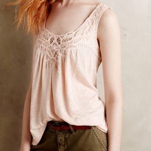 Anthropologie Laced Lei Tank