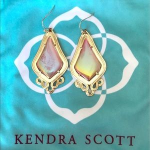 Iridescent Tangerine Keira Earrings