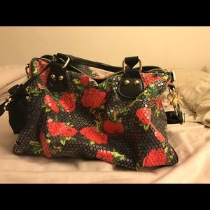 Betsy Johnson Rose Sequin Purse
