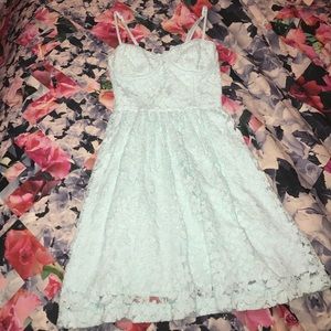 Abercrombie & Fitch turquoise lace dress