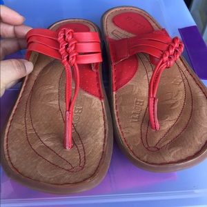 BORN - Red Sandals. NEW!