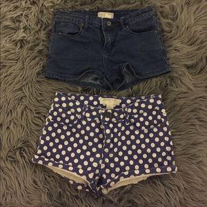 Forever 21 girls jean shorts