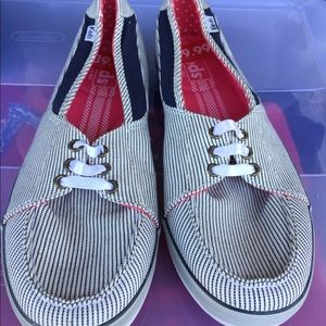 Keds - Striped Boat Shoes. NEW!
