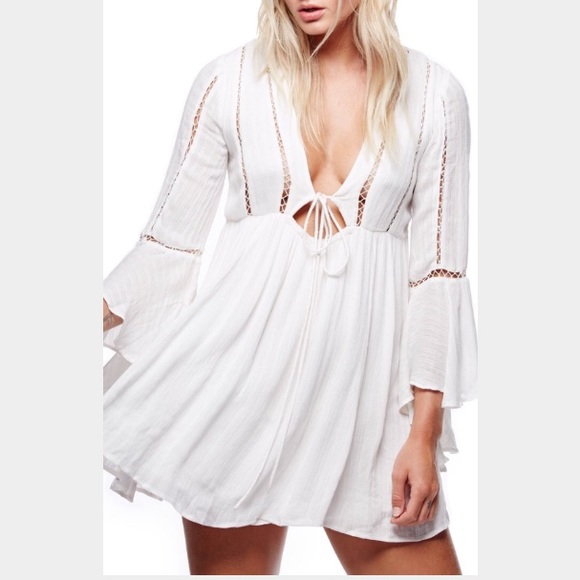 Free People Romeo Mini Dress Ivory - Picture 4 of 8