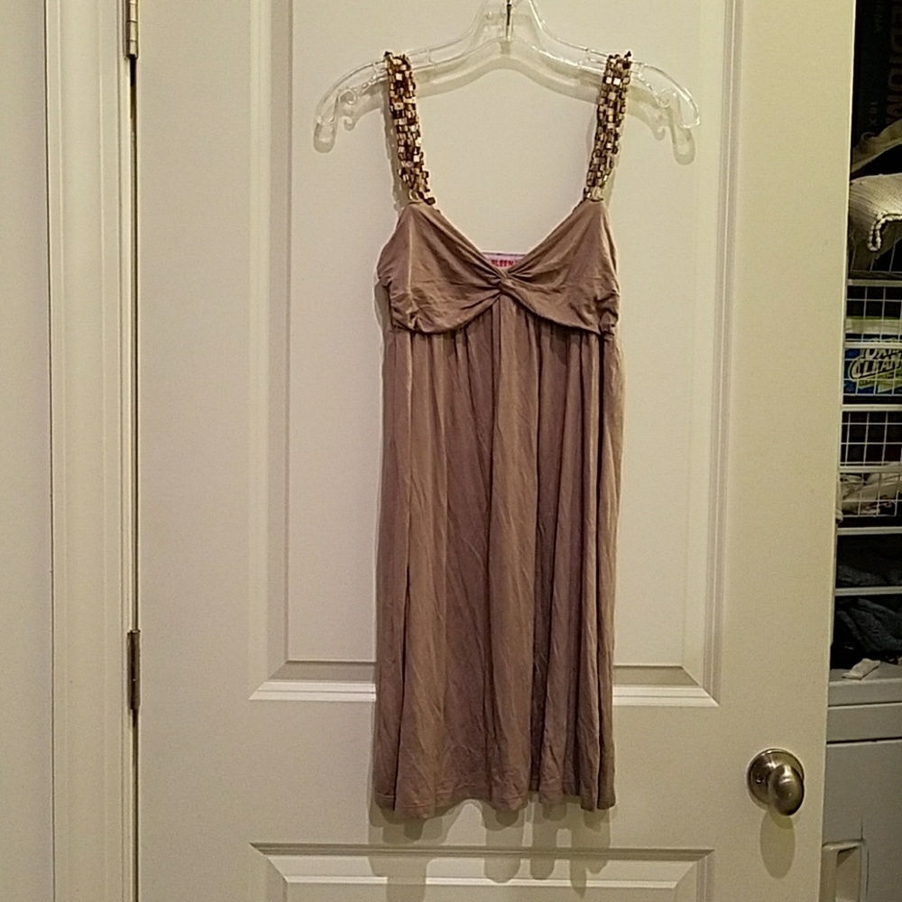 Sundress with shell straps