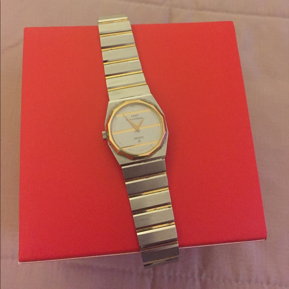 Concord Tiffany & Co two tone watch 18k gold