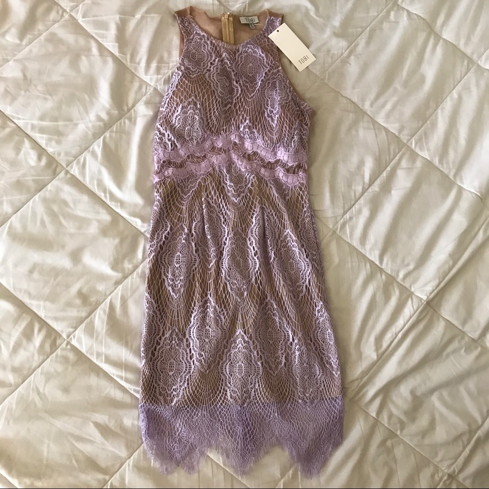Tobi lavender lace dress