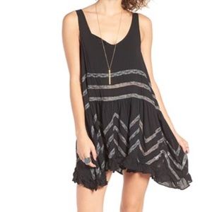 Free People Sleeveless Printed Trapeze Dress