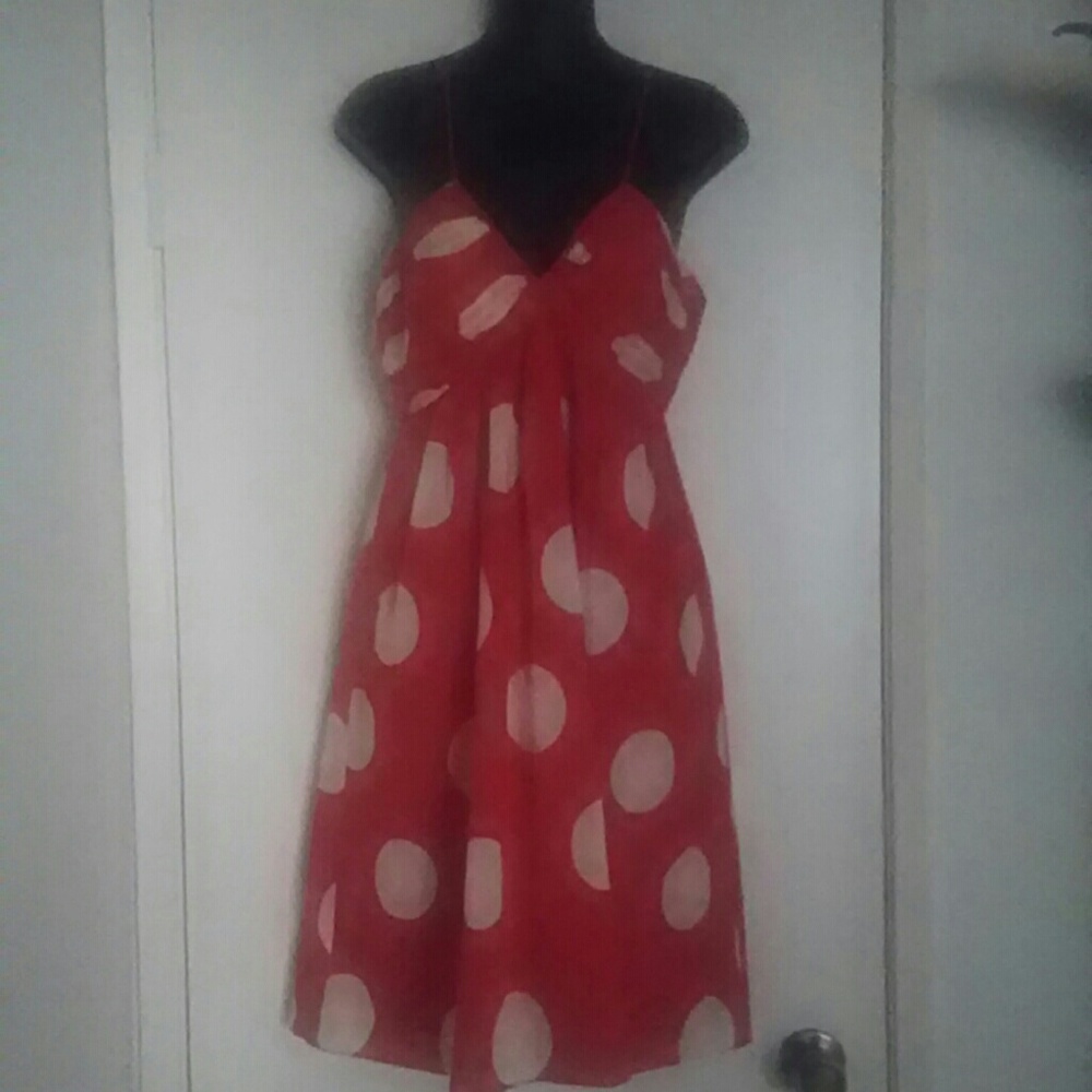 Red and White, Polka Dot, dress