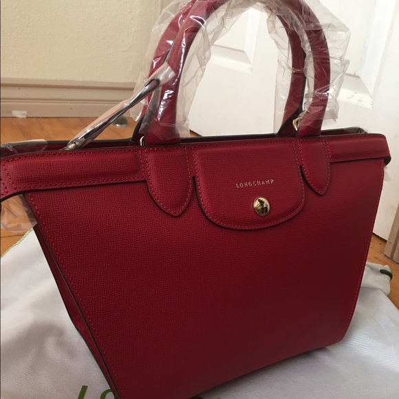 Longchamp  pliage heritage medium leather handbag - Picture 3 of 4