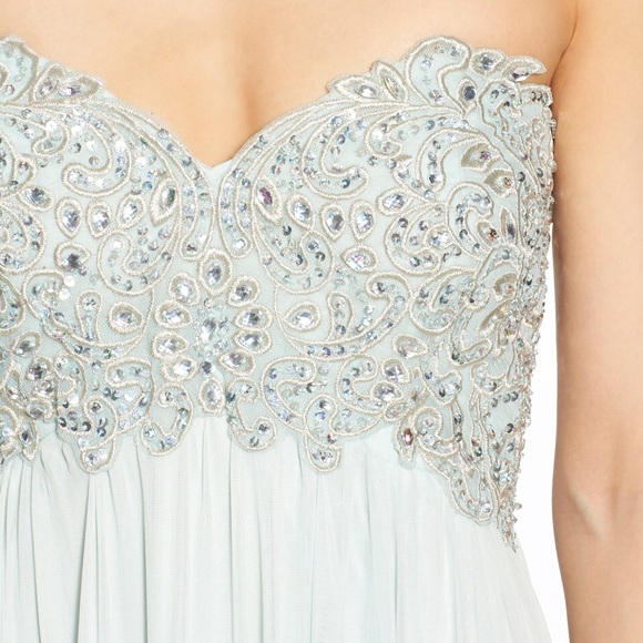 Embellished Strapless Gown - Picture 2 of 4