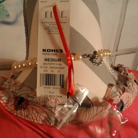 Cute Pink ELLE Tank Top (NWT) - Picture 6 of 8