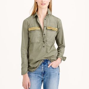 Jcrew beaded Button down