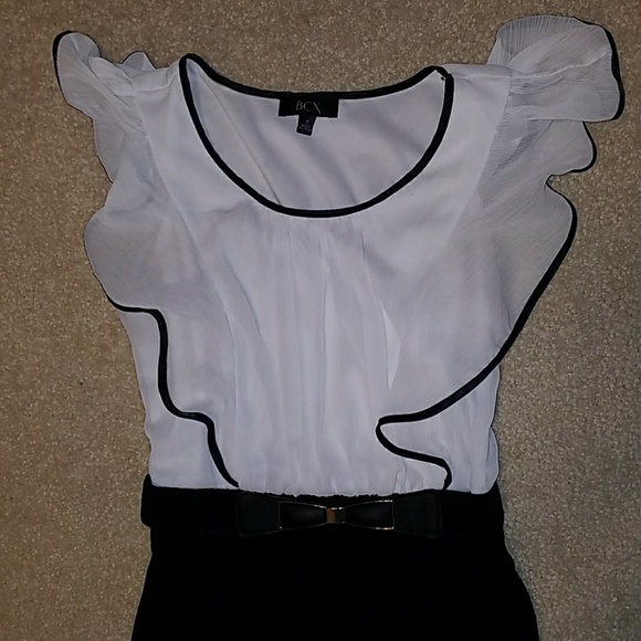 BCX Floaty Black and White Dress Suit - Picture 2 of 4