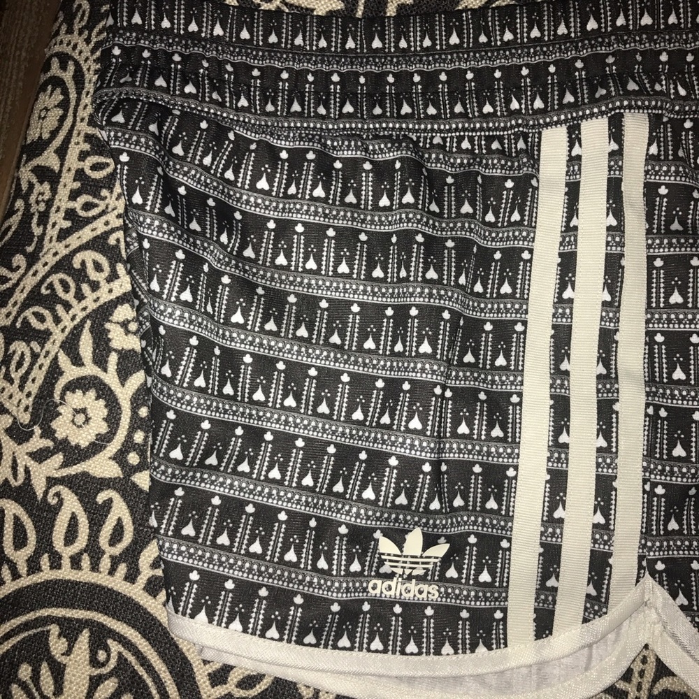 Black & White Adidas Originals Pavao Shorts - Picture 3 of 4