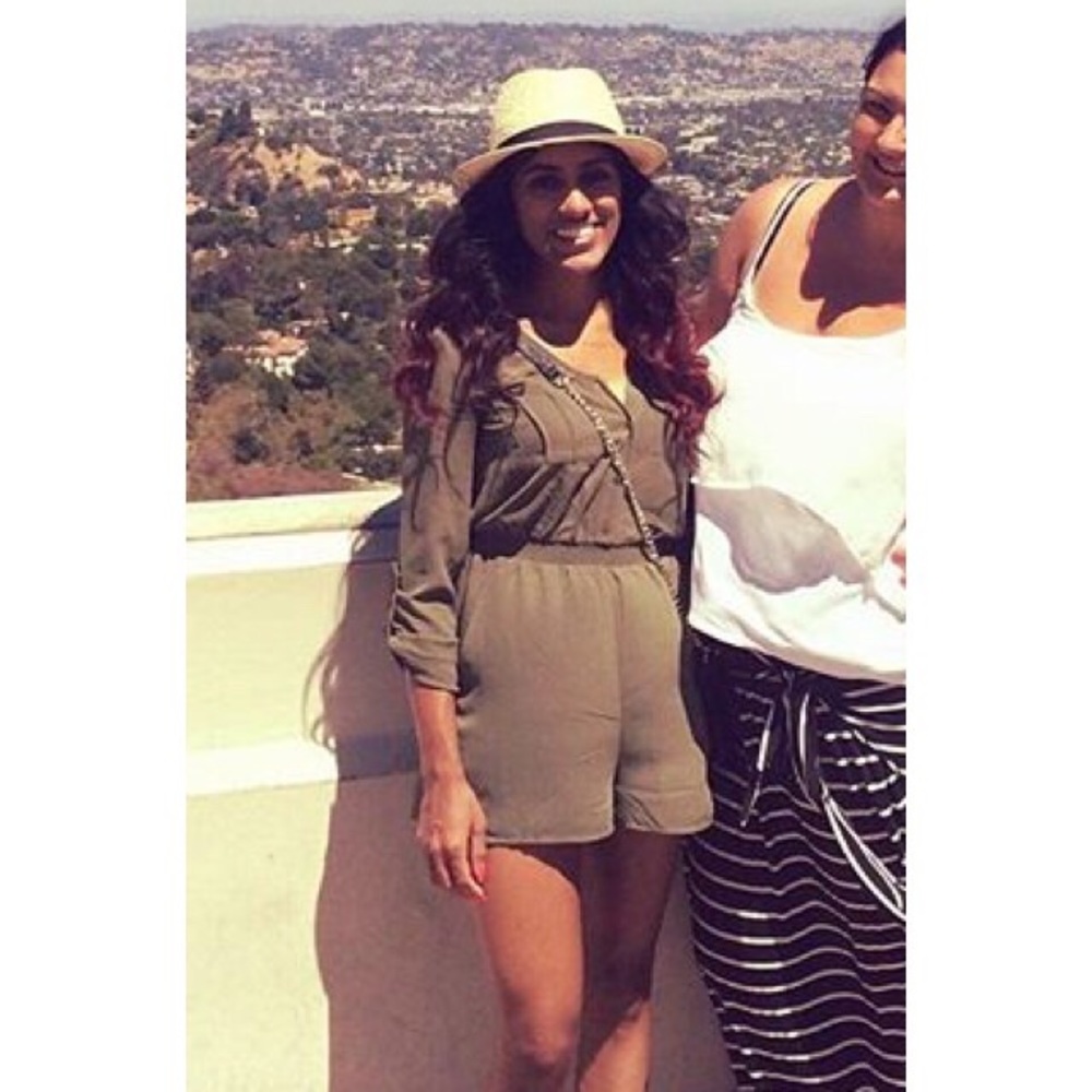 Pine Green Romper