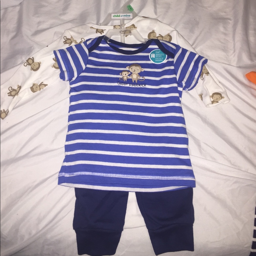 3-piece monkey onesie