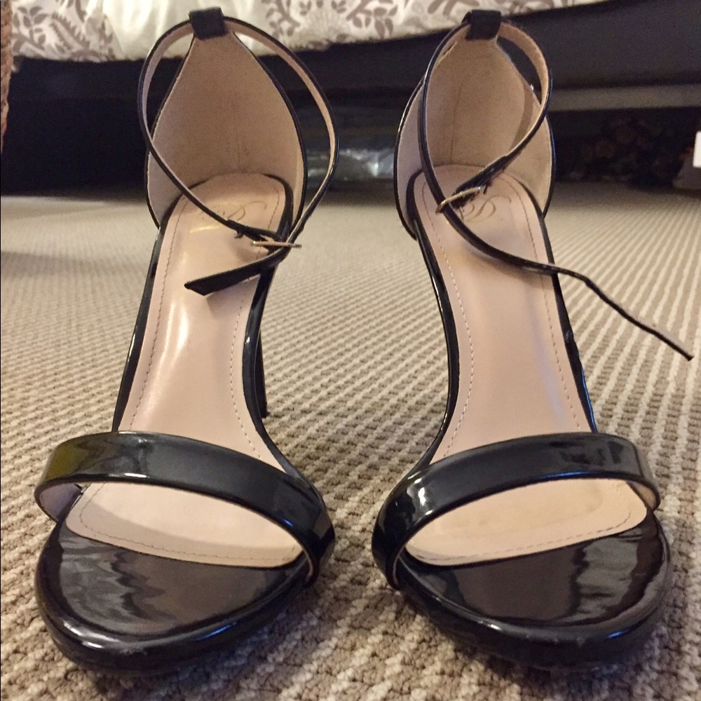 Black strappy heels; summer; sandal