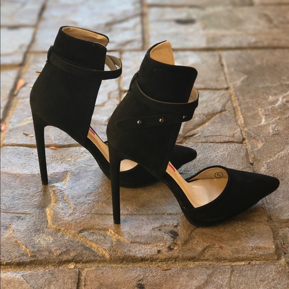 Dolls Kill Double Platform Suede Heel Pumps - Picture 5 of 7