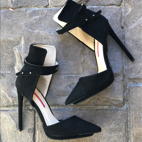 Dolls Kill Double Platform Suede Heel Pumps - Picture 6 of 7