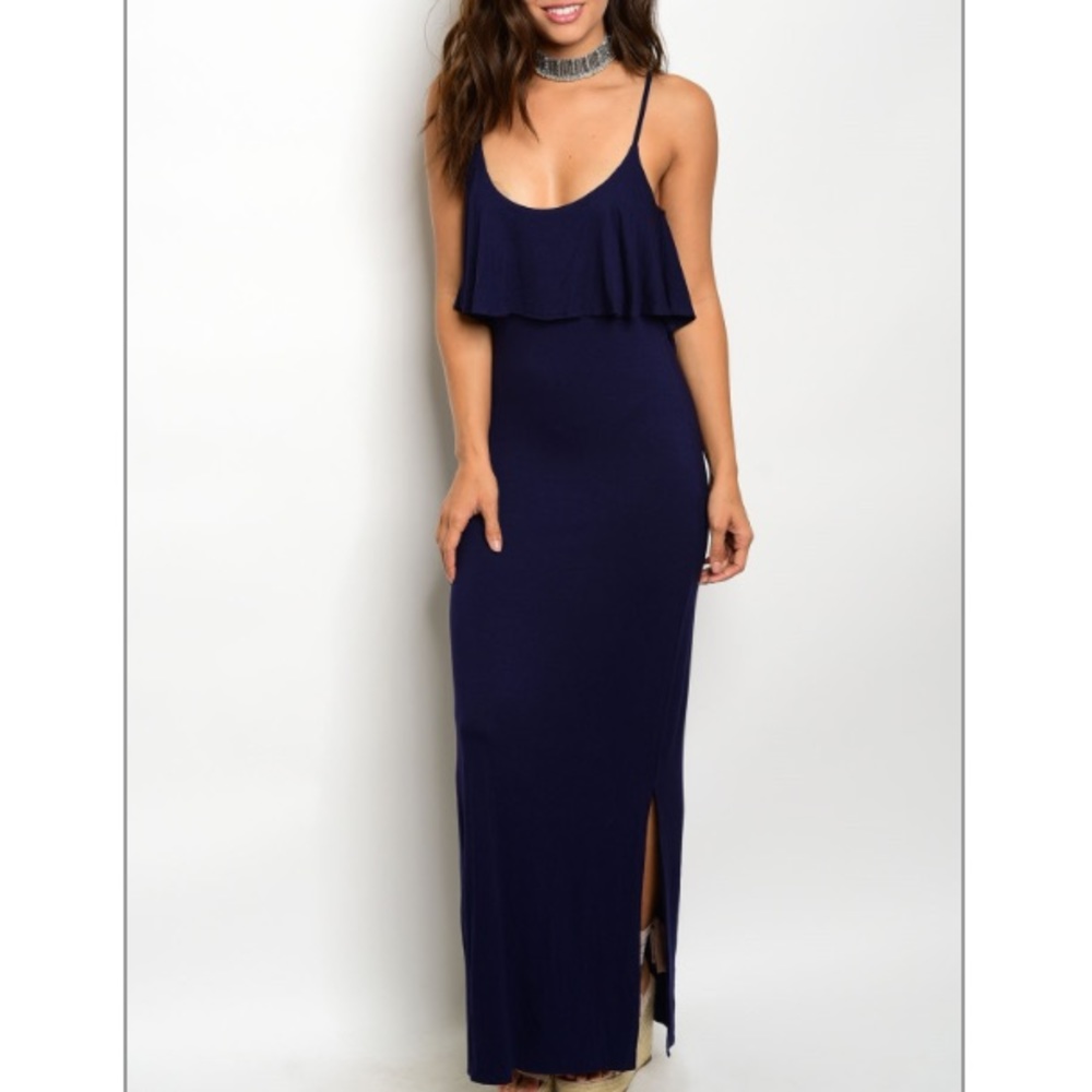 5🌟 rated Open back maxi dress💙