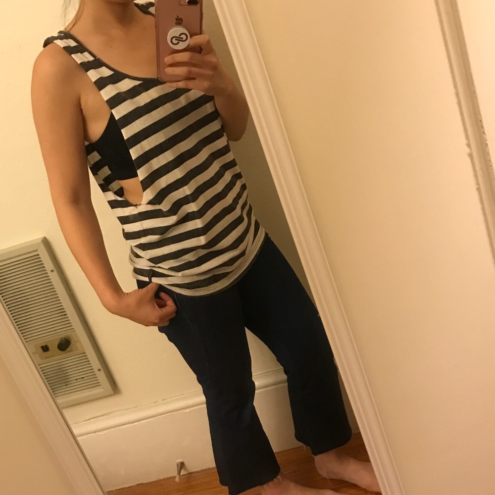 Maison Scotch Striped Tank Top