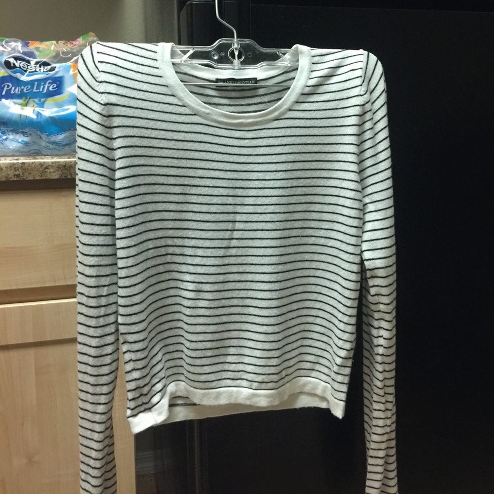 Brandy Melville cropped striped shirt