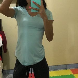 Light blue Nike pro v neck