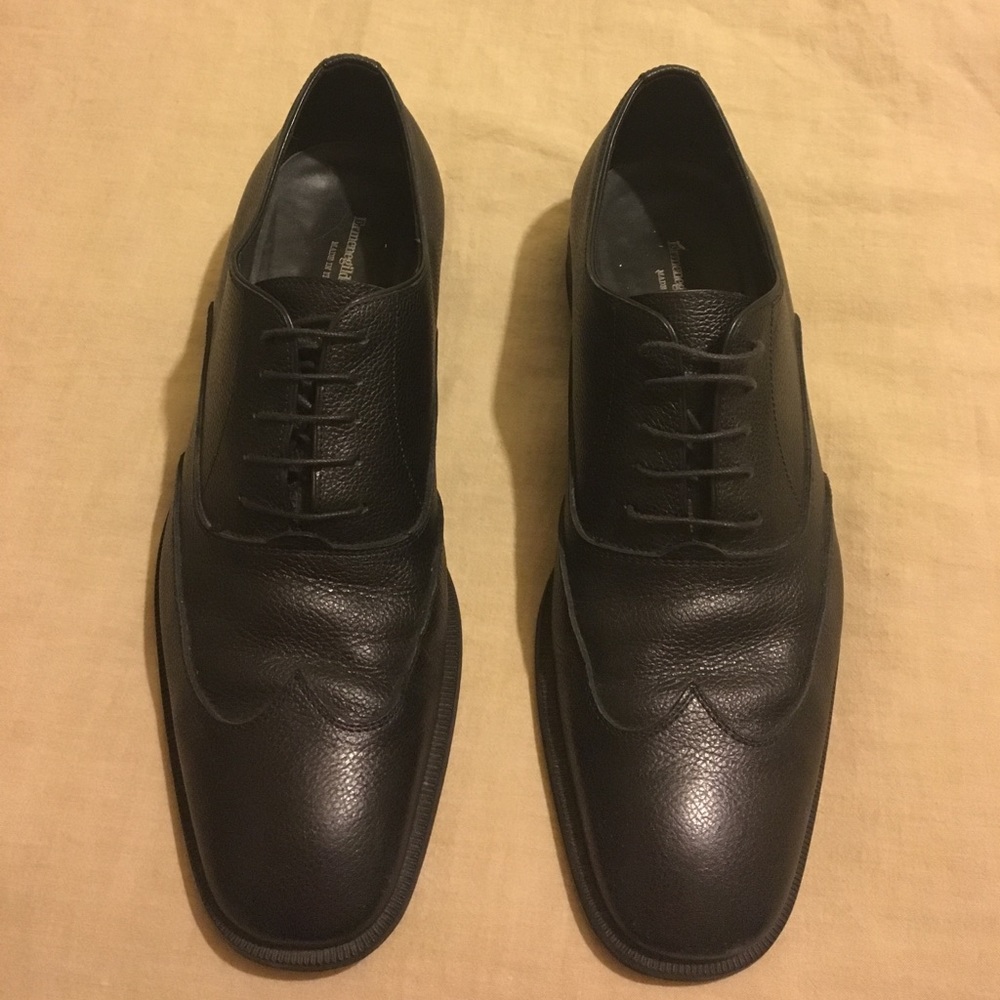 Men's 10D Ermenegildo Zegna leather Oxfords shoes