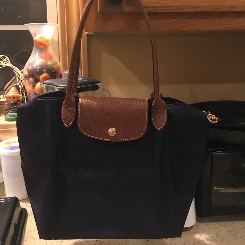 Longchamp SmallLePliage Tote (MidnightBlue)