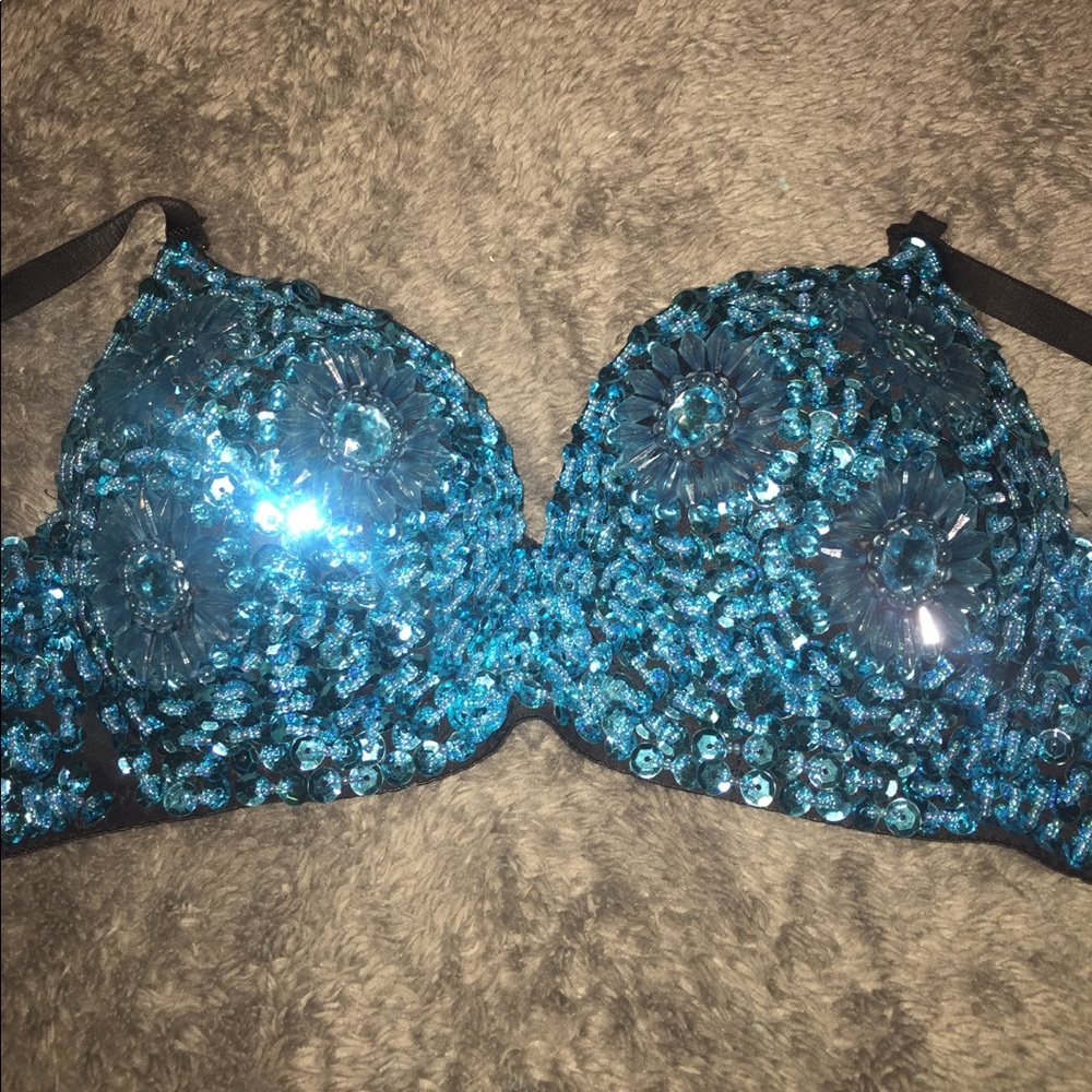 Sequin Floral Festival Bra