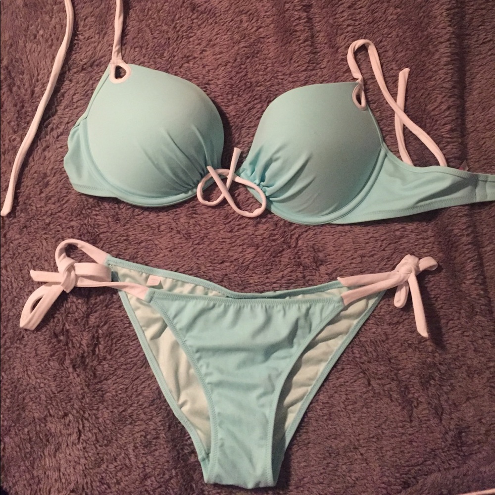 Blue & White Victoria's Secret Swimsuit