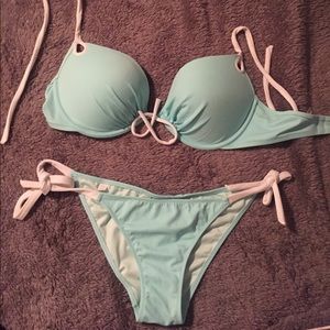 Blue & White Victoria's Secret Swimsuit