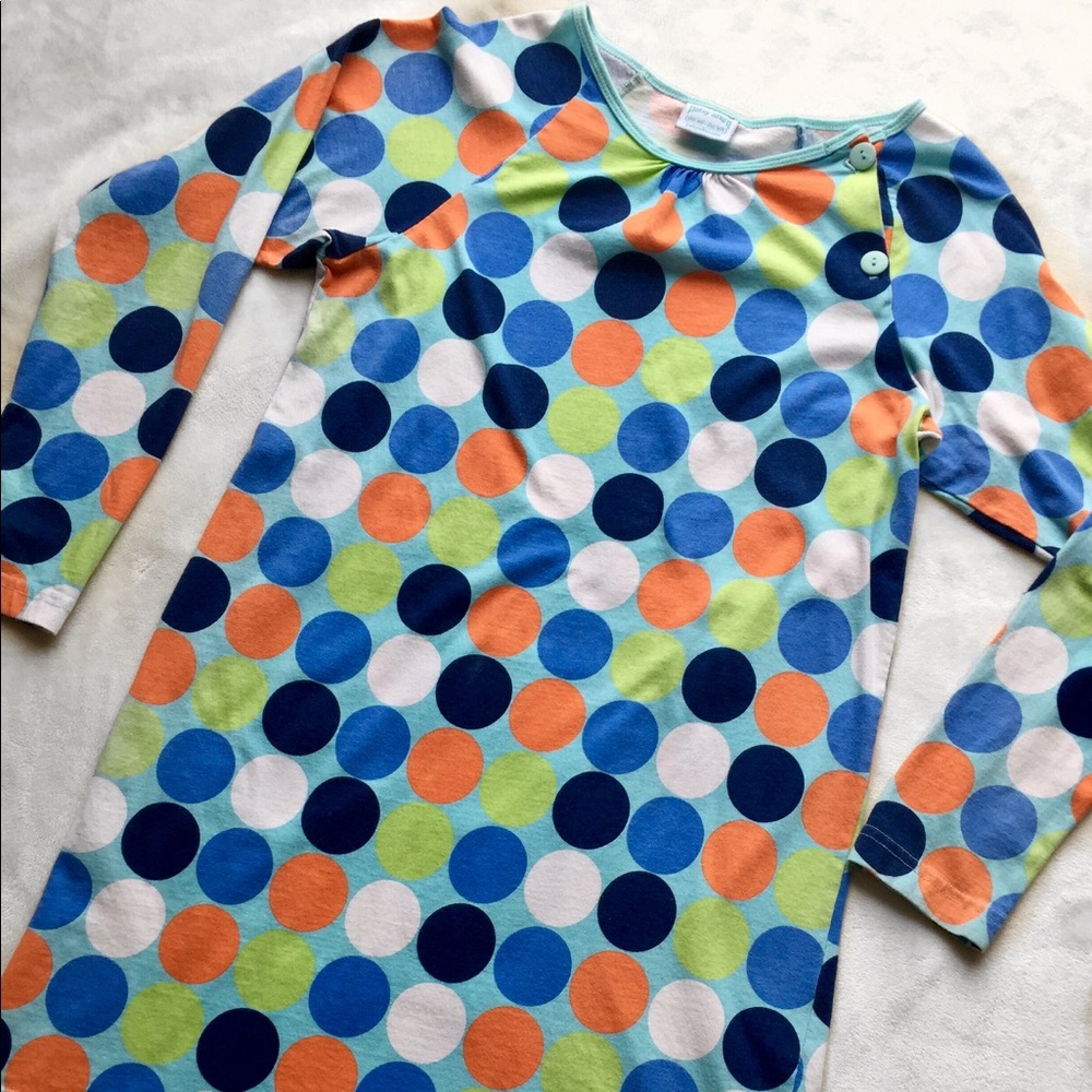 Patsy Aiken Dress Preppy Polka Dot Cotton Tunic