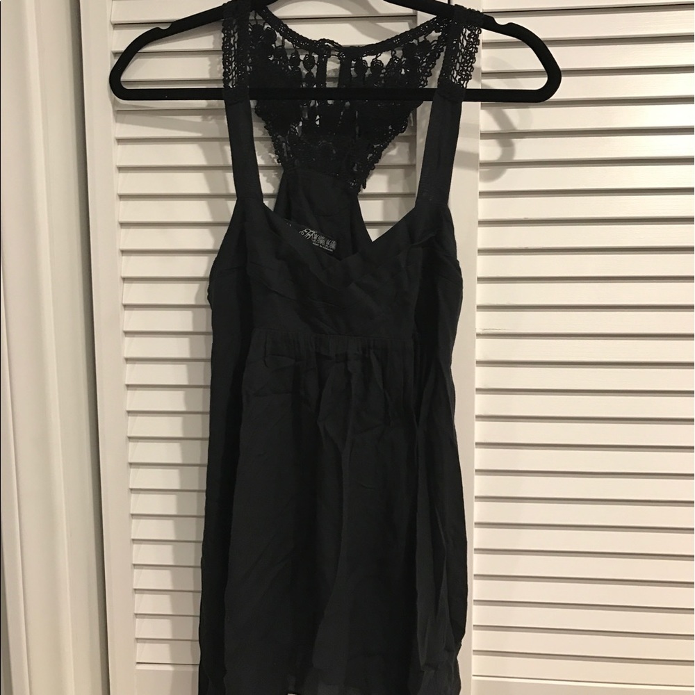 Zara TRF Tank w/ Crochet Back Detail