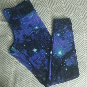VS Pink Galaxy leggings