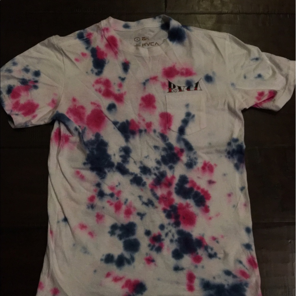 RVCA Exclusive Tie-Die White Tee