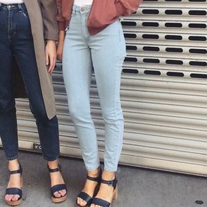 Denim pencil pant