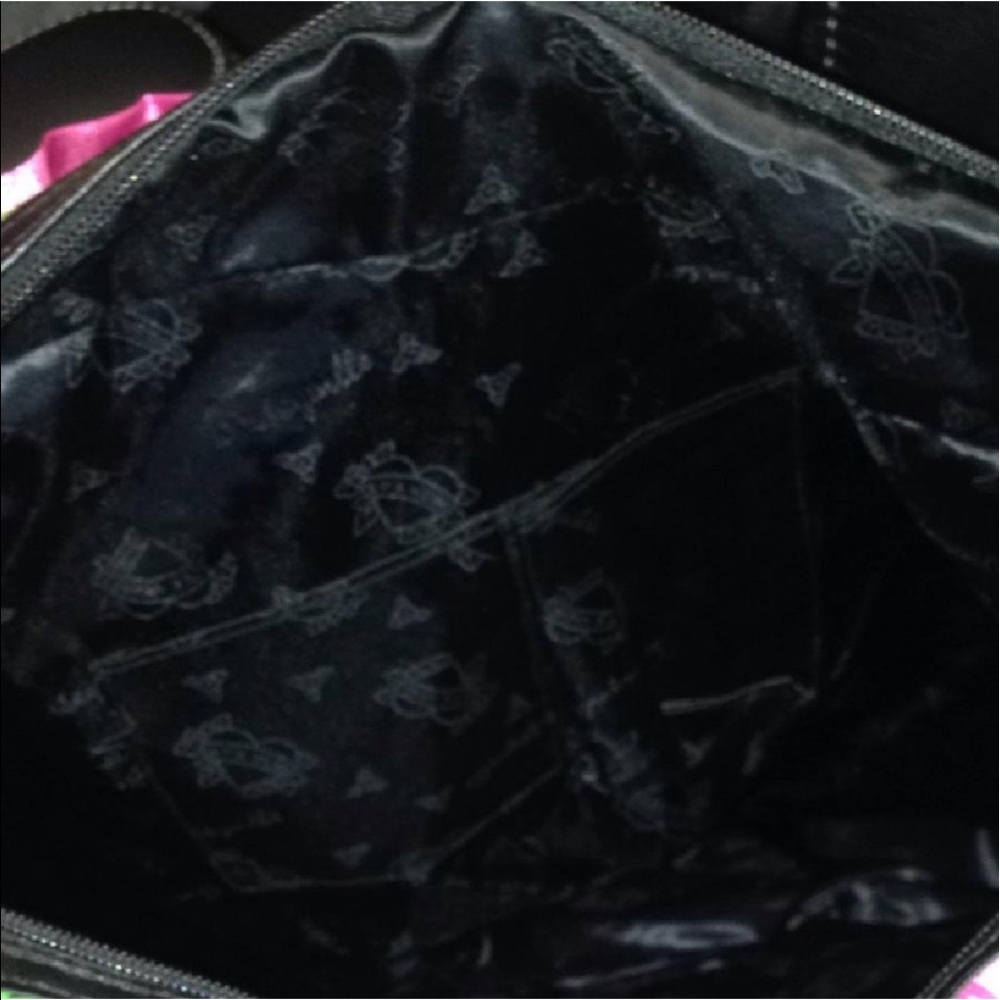 Betsey Johnson luggage carry on purple black rose - Picture 5 of 6