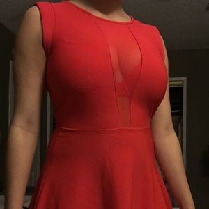 Sexy red Bebe dress