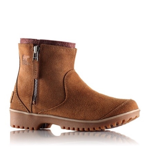 BNWT SOREL Meadow Zip Pull-On Waterproof Boots Elk - Picture 6 of 8