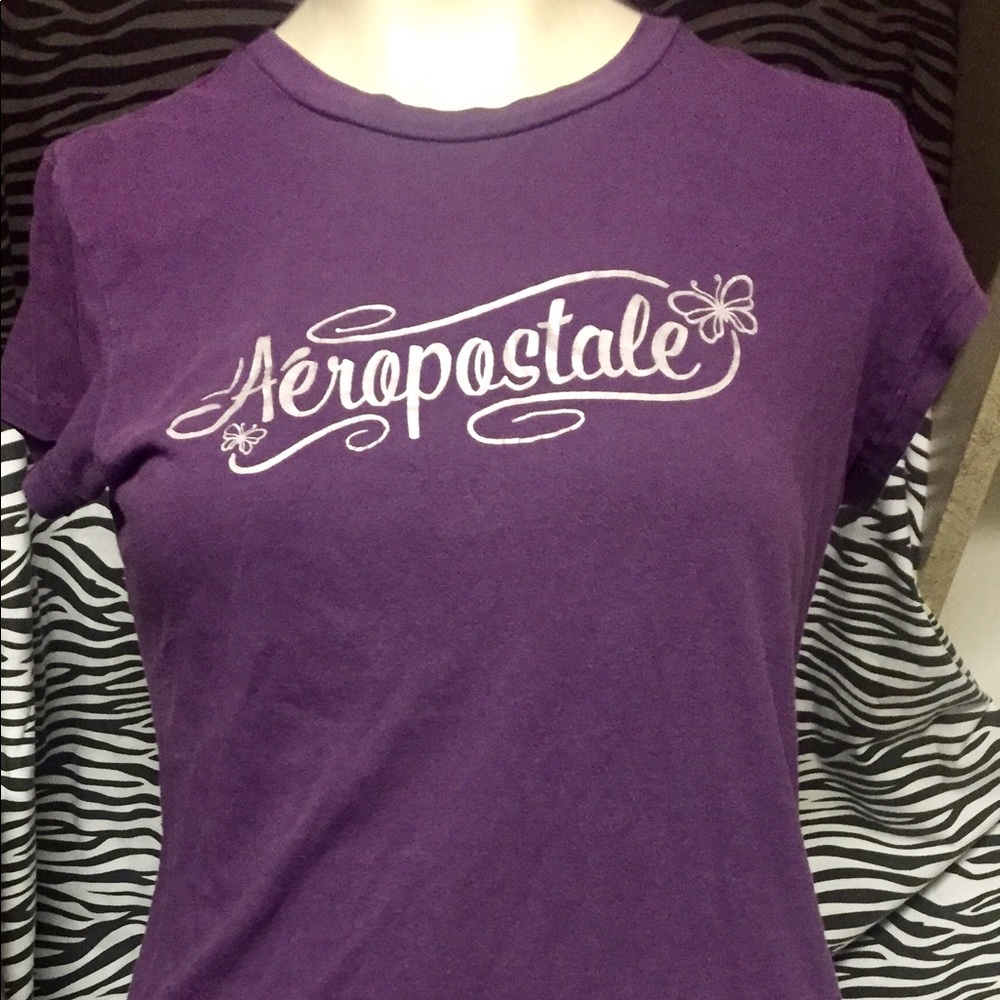 Large Aeropostale Baby Tee 100% Cotton Tee Shirt.