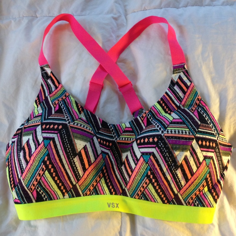 Victorias Secret VSX Sports bra neon multicolor