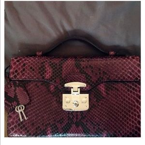Gucci small Python Lady lock bag