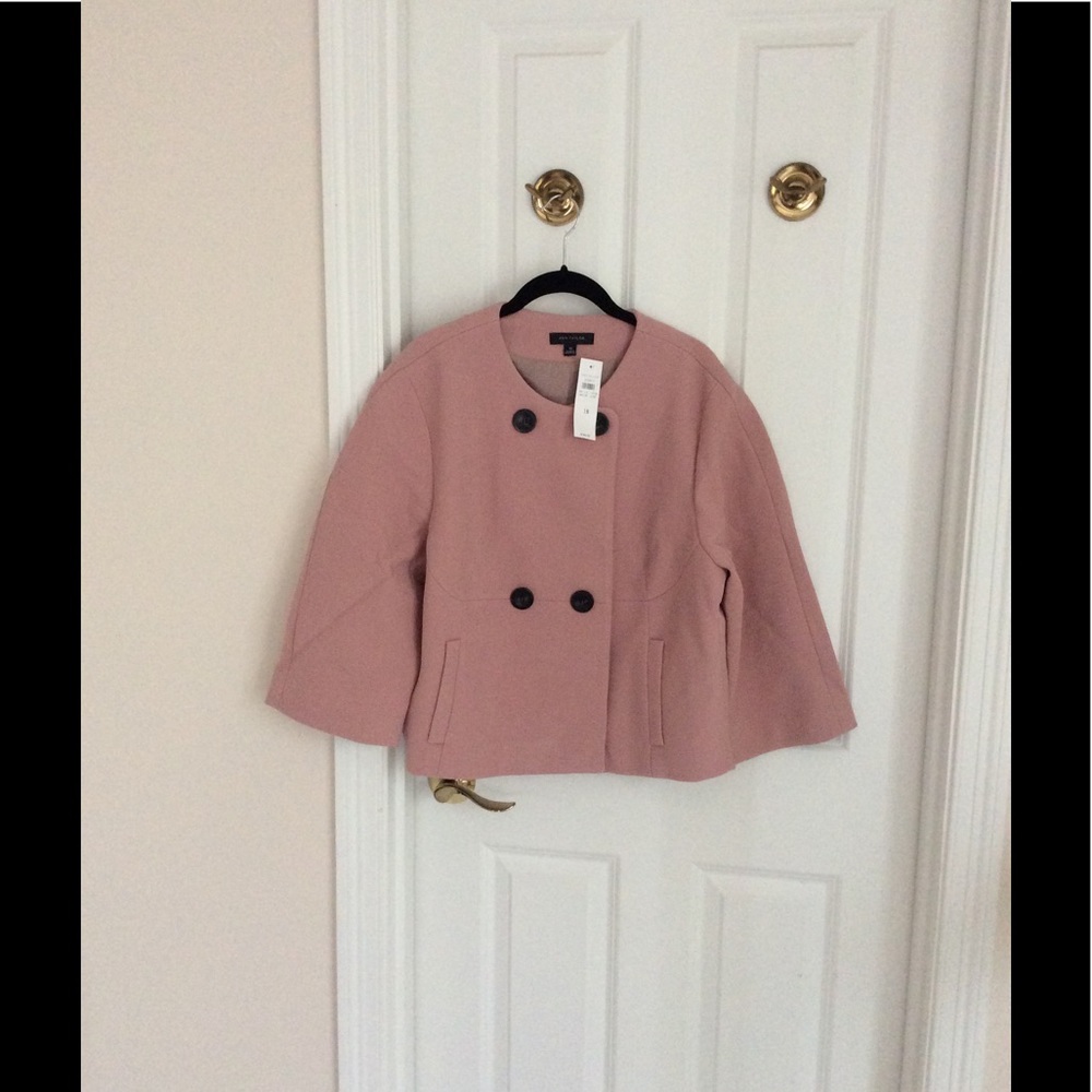 💕HP plus size🎉Ann Taylor double breasted blazer - Picture 3 of 7