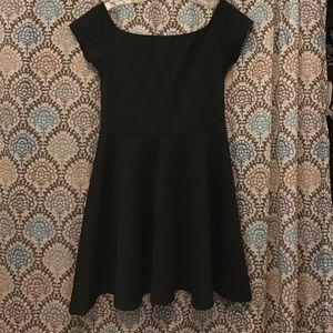 Black skater dress