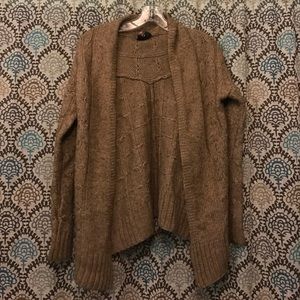 Brown sweater cardigan