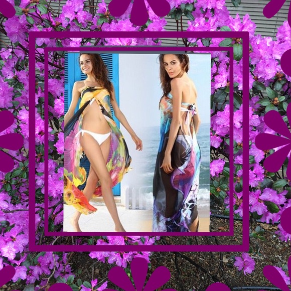 Soft Chiffon. Colorful and Vibrant OS Fits All. - Picture 2 of 7