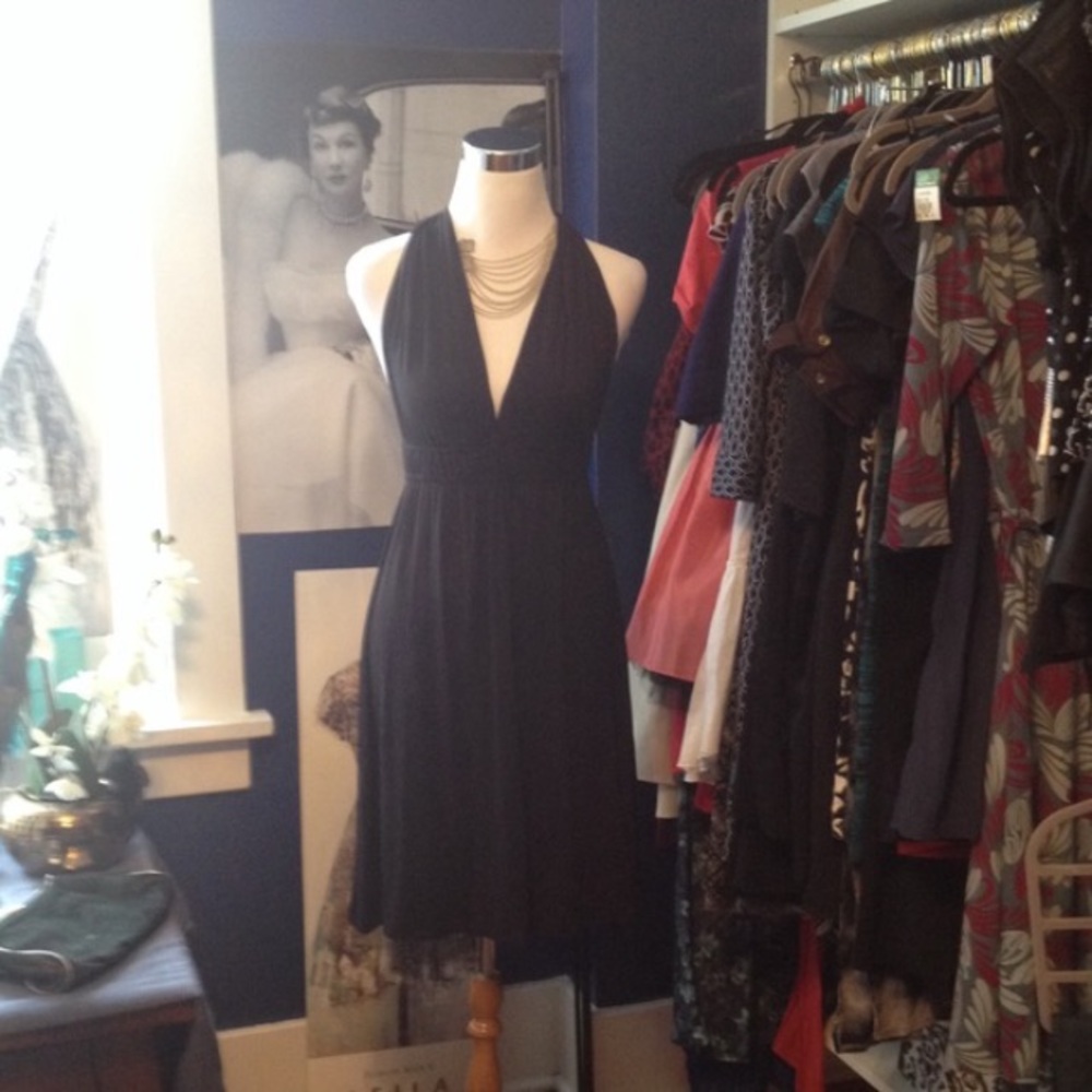 Sexy Black Dress with Open Back