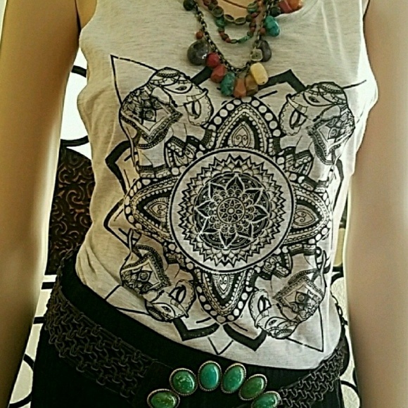 Tops - Mandala Elephant Top